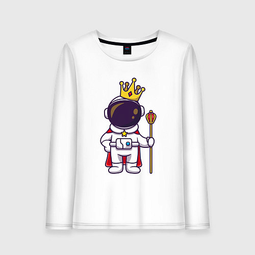 Женский лонгслив Царь космонавт / Белый – фото 1