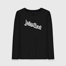 Лонгслив хлопковый женский Judas Priest - logo, цвет: черный