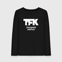 Лонгслив хлопковый женский Thousand Foot Krutch - logo, цвет: черный