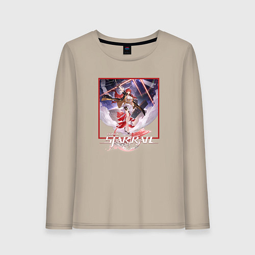 Женский лонгслив Химеко / Миндальный – фото 1