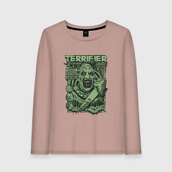 Женский лонгслив Ужасающий постер