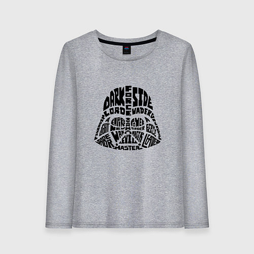 Женский лонгслив Dark side / Меланж – фото 1
