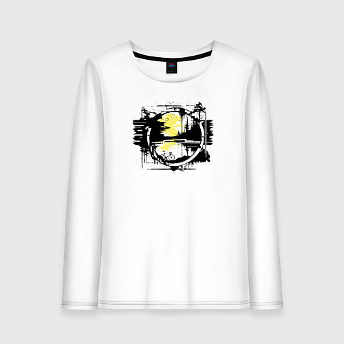 Женский лонгслив Грязь и скорость / Белый – фото 1