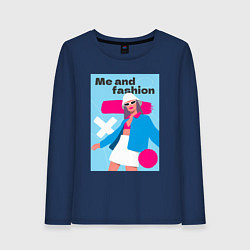 Женский лонгслив Я и мода pop art