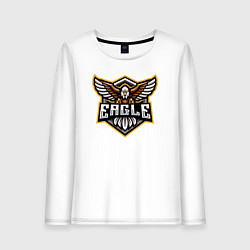 Лонгслив хлопковый женский Eagle team, цвет: белый