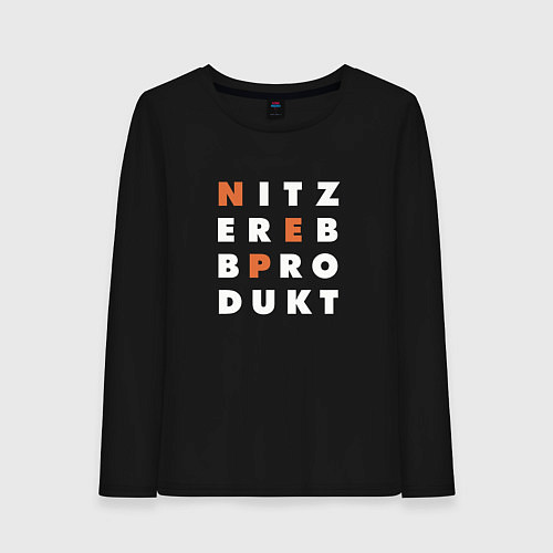 Женский лонгслив Nitzer ebb produkt / Черный – фото 1