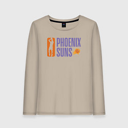 Лонгслив хлопковый женский Phoenix Suns play, цвет: миндальный