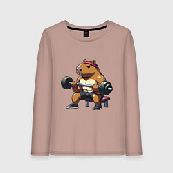 Женский лонгслив Капибара жим