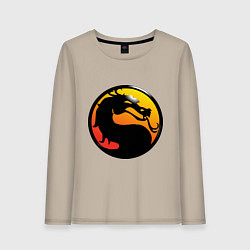 Женский лонгслив Mortal kombat logo