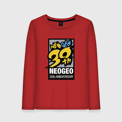 Женский лонгслив Neo geo - anniversary / Красный – фото 1