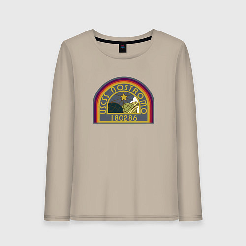 Женский лонгслив USCSS The Nostromo 1979 / Миндальный – фото 1