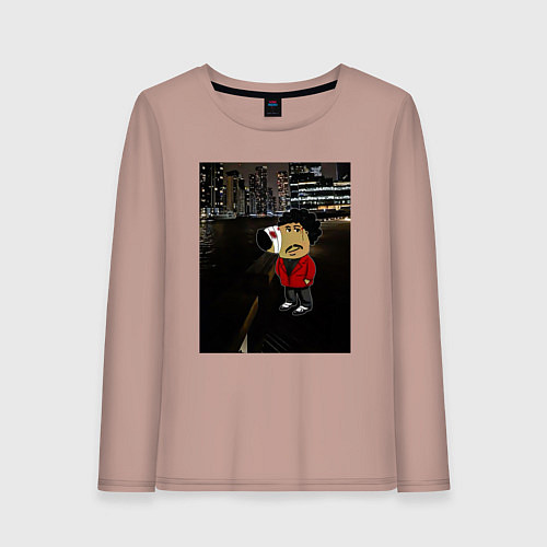 Женский лонгслив Чилловый старбой / Пыльно-розовый – фото 1