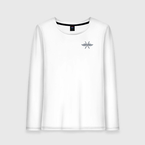 Женский лонгслив Военно-воздушные силы: эмблема / Белый – фото 1