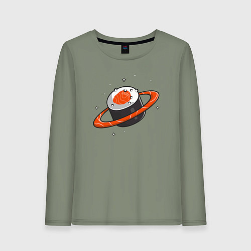 Женский лонгслив Ролл сатурн / Авокадо – фото 1