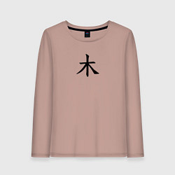 Женский лонгслив Четверг японским иероглифом