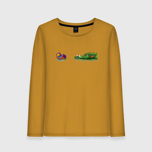Женский лонгслив Duck and Dragon / Горчичный – фото 1