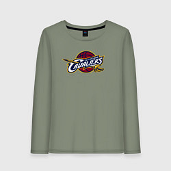 Лонгслив хлопковый женский Cleveland Cavaliers, цвет: авокадо