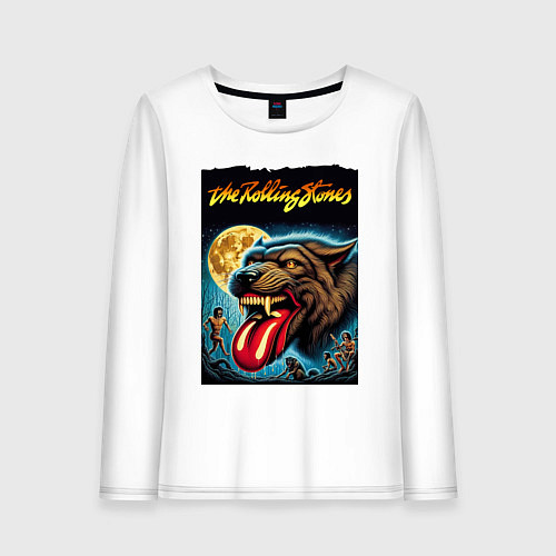 Женский лонгслив The Rolling Stones - the beginning / Белый – фото 1