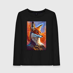 Женский лонгслив Fox fashionista - ai art fantasy