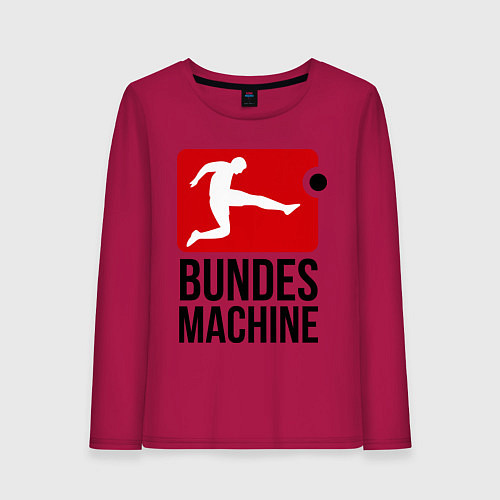 Женский лонгслив Bundes machine football / Маджента – фото 1