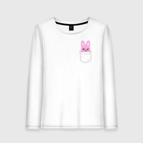 Женский лонгслив Dwaekki in pocket / Белый – фото 1