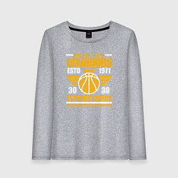 Лонгслив хлопковый женский Голден Стэйт - Стеф Карри, цвет: меланж