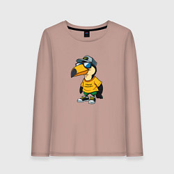 Женский лонгслив Тукан в кроссовках