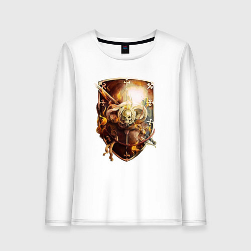 Женский лонгслив Order of the Sanctified Shield Warhammer / Белый – фото 1