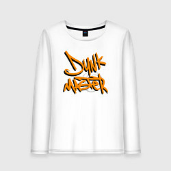 Лонгслив хлопковый женский Dunk master, цвет: белый