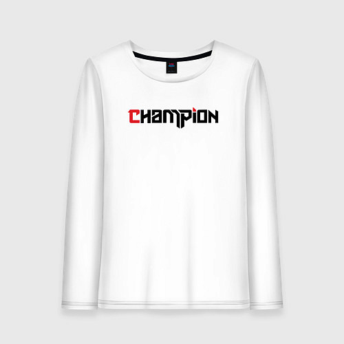 Женский лонгслив Champion / Белый – фото 1