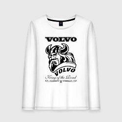Лонгслив хлопковый женский Volvo viking, цвет: белый