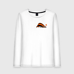 Лонгслив хлопковый женский День Победы - 9 мая, цвет: белый