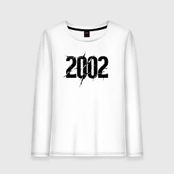 Лонгслив хлопковый женский Разрушенный 2002, цвет: белый