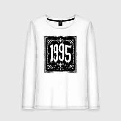 Лонгслив хлопковый женский Готический стиль 1995, цвет: белый