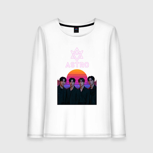 Женский лонгслив Astro retro / Белый – фото 1