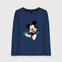Женский лонгслив Микки маус-