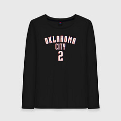 Лонгслив хлопковый женский Oklahoma City 2, цвет: черный