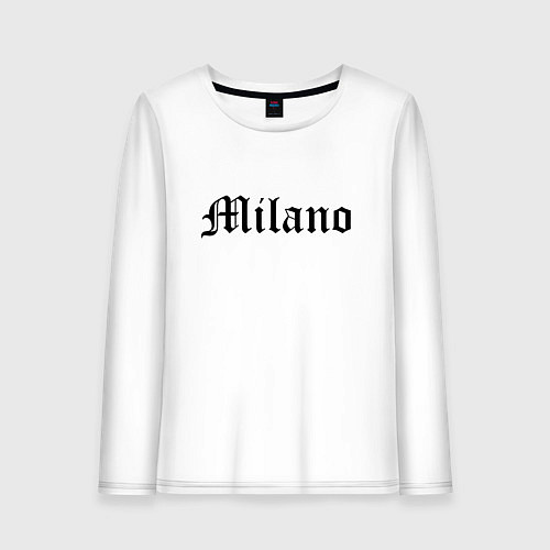 Женский лонгслив Milan - Italy / Белый – фото 1