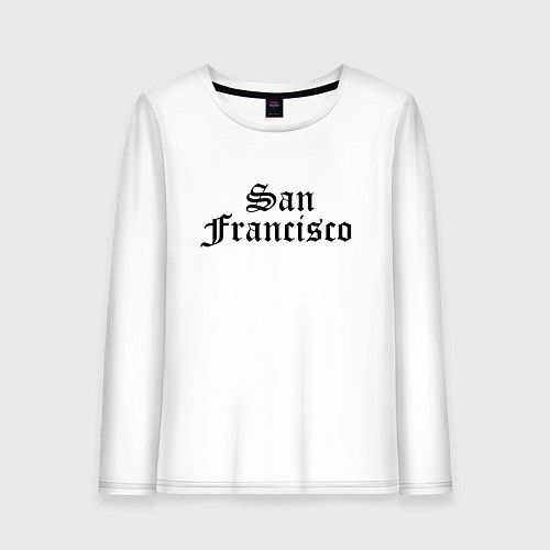 Женский лонгслив San Francisco California - USA / Белый – фото 1