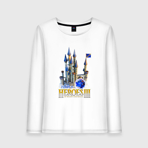 Женский лонгслив Heroes of might and magic 3 Tower / Белый – фото 1