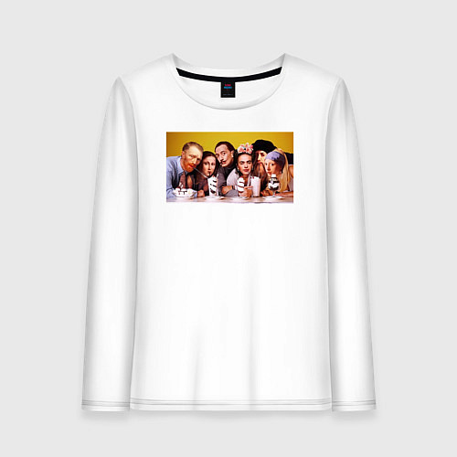 Женский лонгслив Художниик друзья / Белый – фото 1