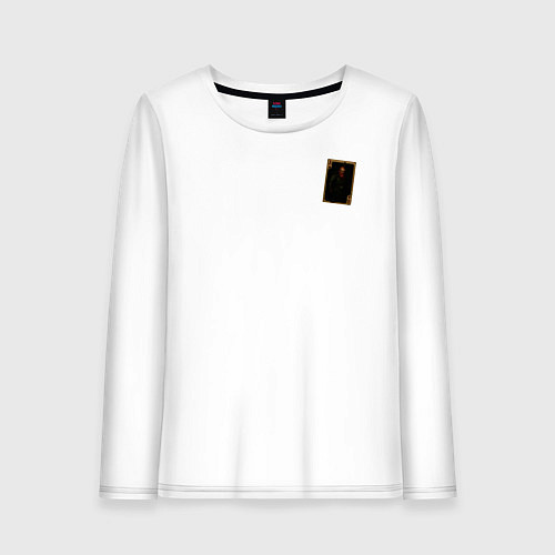 Женский лонгслив Урист: туз буби / Белый – фото 1