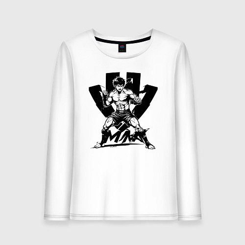 Женский лонгслив ММА аниме / Белый – фото 1