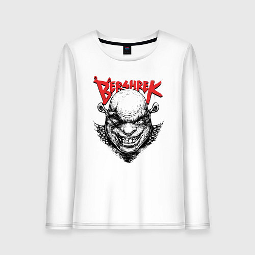 Женский лонгслив Берсерк Шрек / Белый – фото 1