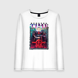 Лонгслив хлопковый женский Берсерк Время Приключений, цвет: белый