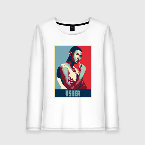 Женский лонгслив Music Usher / Белый – фото 1