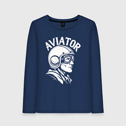 Женский лонгслив Авиатор в ретро шлеме
