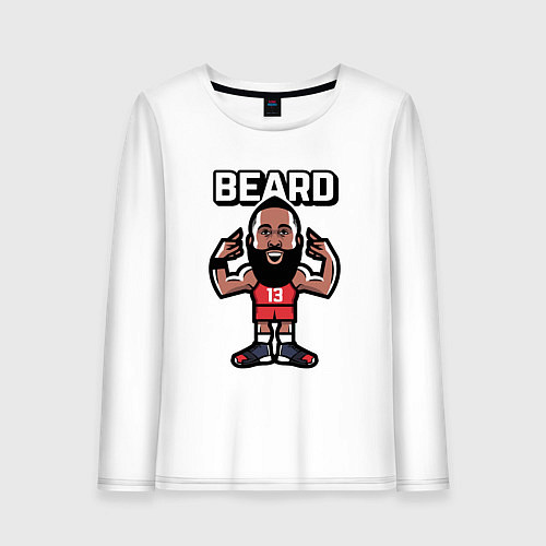 Женский лонгслив Harden beard / Белый – фото 1