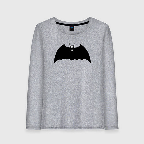 Женский лонгслив Dark Batman / Меланж – фото 1