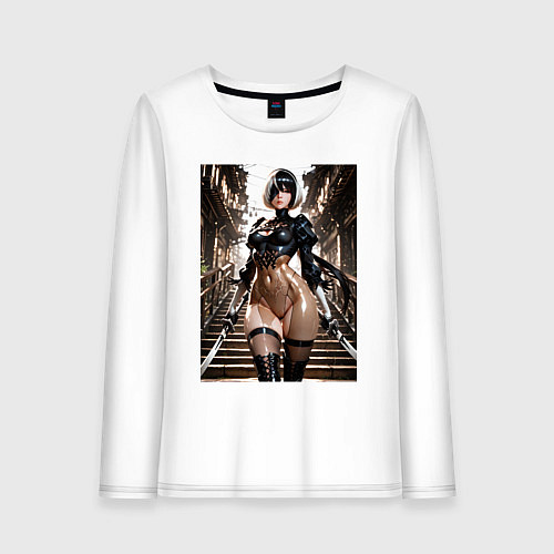 Женский лонгслив Type B косплей Евы из Stellar Blade / Белый – фото 1